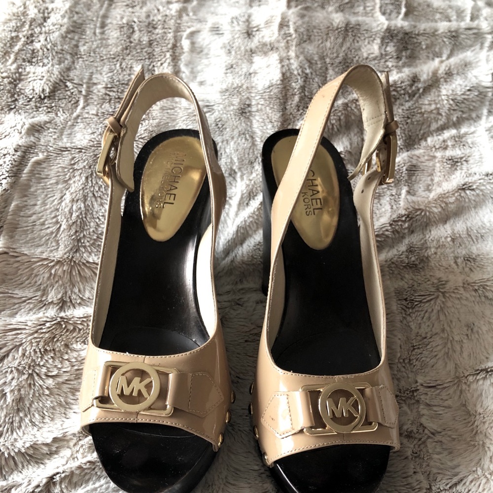Michael Kors wedge sandals size 7.5